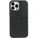 Audi iPhone 13/iPhone 13 Pro Skal Genuine Leather Case Svart