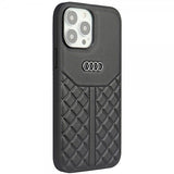 Audi iPhone 13/iPhone 13 Pro Skal Genuine Leather Case Svart