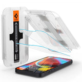 Spigen iPhone 13/13 Pro/14/16e/17e Skärmskydd GLAS.tR EZ Fit 2-pack