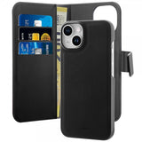 Puro iPhone 13/iPhone 14 Fodral Detachable MagSafe Wallet Case Svart