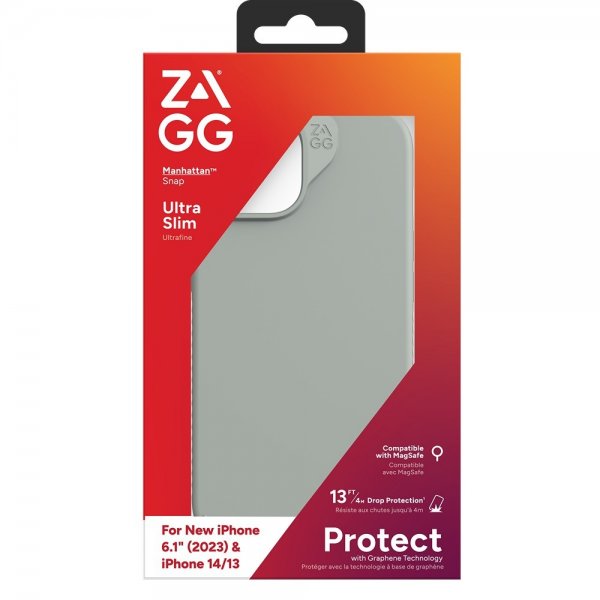 ZAGG iPhone 13/iPhone 14/iPhone 15 Skal Manhattan Snap Sage