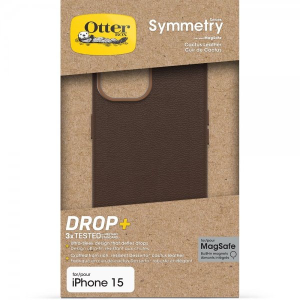 Otterbox iPhone 13/14/15 Skal Symmetry Cactus Leather MagSafe Rich Adobe