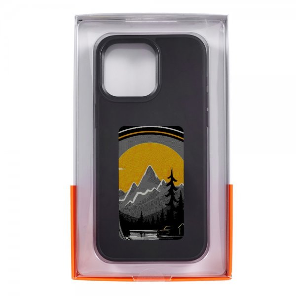 iPhone 13/iPhone 14 Skal med Inbyggd Display E Ink Case Svart