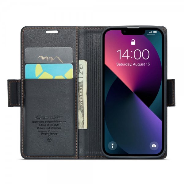 CaseMe iPhone 13 Mini Fodral 023 Series Svart