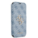 Guess iPhone 13 Mini Fodral Metal Logo Blå