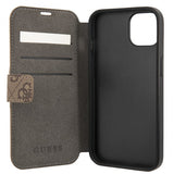 Guess iPhone 13 Mini Fodral Metal Logo Brun