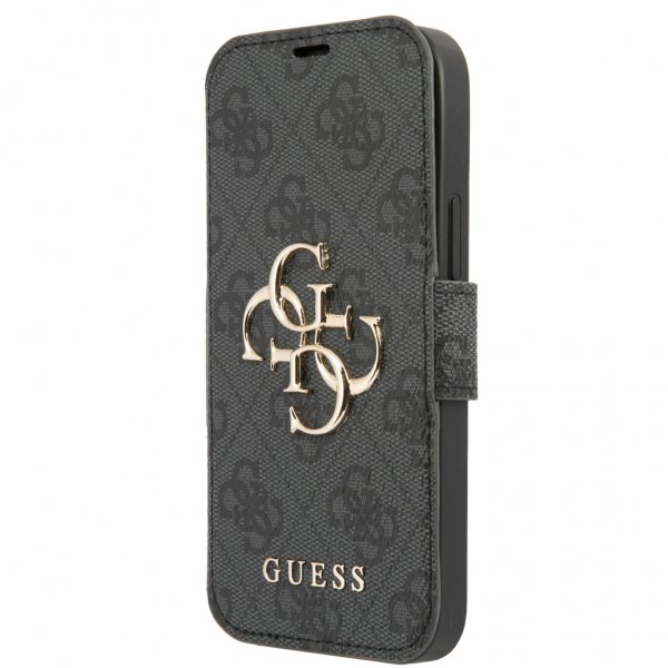 Guess iPhone 13 Mini Fodral Metal Logo Grå