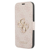 Guess iPhone 13 Mini Fodral Metal Logo Rosa