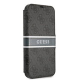 Guess iPhone 13 Mini Fodral Printed Stripe Grå