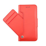 Rvelon iPhone 13 Mini Fodral Utfällbart Kortfack Röd