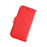 Rvelon iPhone 13 Mini Fodral Äkta Läder Röd