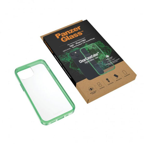 PanzerGlass iPhone 13 Mini Skal ClearCase Color Lime