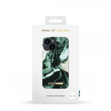Ideal of Sweden iPhone 13 Mini Skal Fashion Case Golden Olive Marble