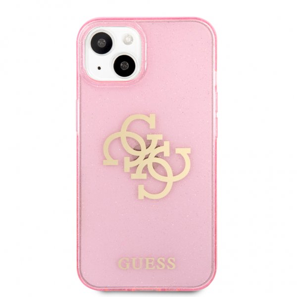 Guess iPhone 13 Mini Skal Full Glitter Rosa