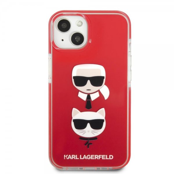 Karl Lagerfeld iPhone 13 Mini Skal Karl & Choupette Röd