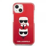 Karl Lagerfeld iPhone 13 Mini Skal Karl & Choupette Röd