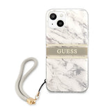 Guess iPhone 13 Mini Skal Marble Design Stripe Grå