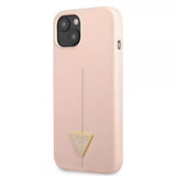 Guess iPhone 13 Mini Skal Metal Triangle Rosa