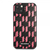 Karl Lagerfeld iPhone 13 Mini Skal Monogram Pattern Rosa