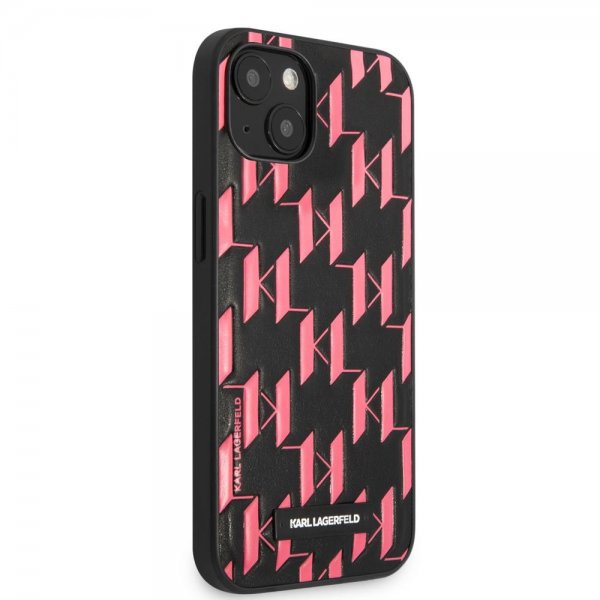 Karl Lagerfeld iPhone 13 Mini Skal Monogram Pattern Rosa