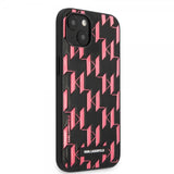 Karl Lagerfeld iPhone 13 Mini Skal Monogram Pattern Rosa