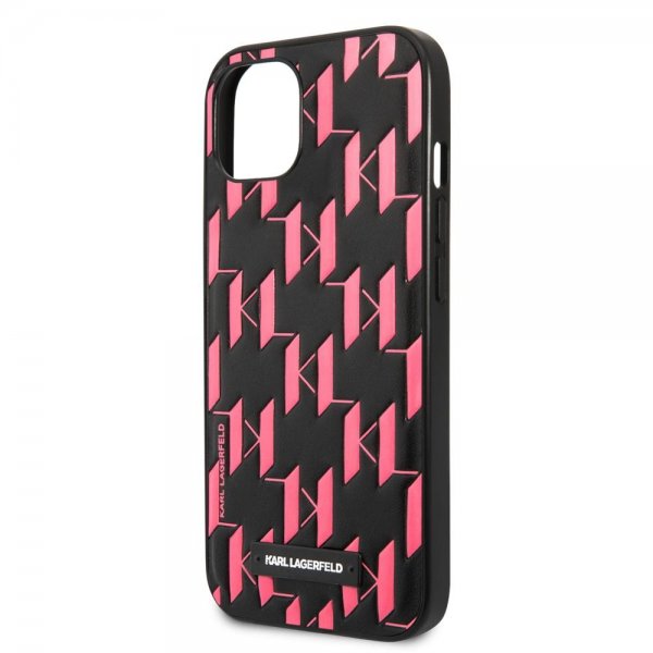 Karl Lagerfeld iPhone 13 Mini Skal Monogram Pattern Rosa