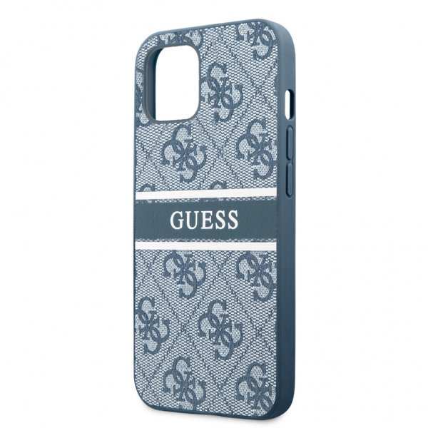 Guess iPhone 13 Mini Skal Printed Stripe Blå