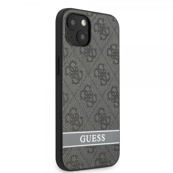 Guess iPhone 13 Mini Skal Printed Stripe Bottom Grå