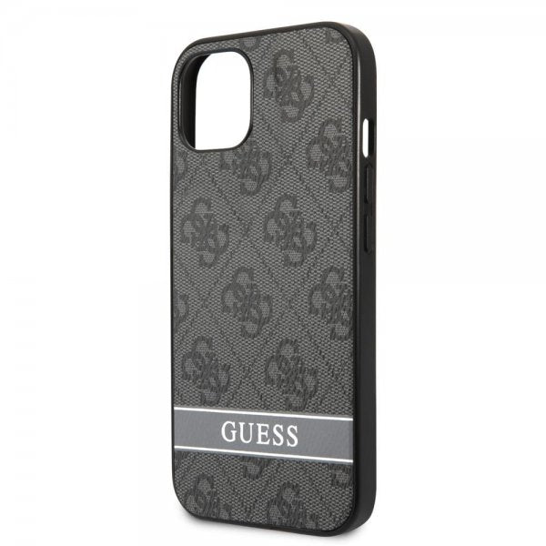 Guess iPhone 13 Mini Skal Printed Stripe Bottom Grå