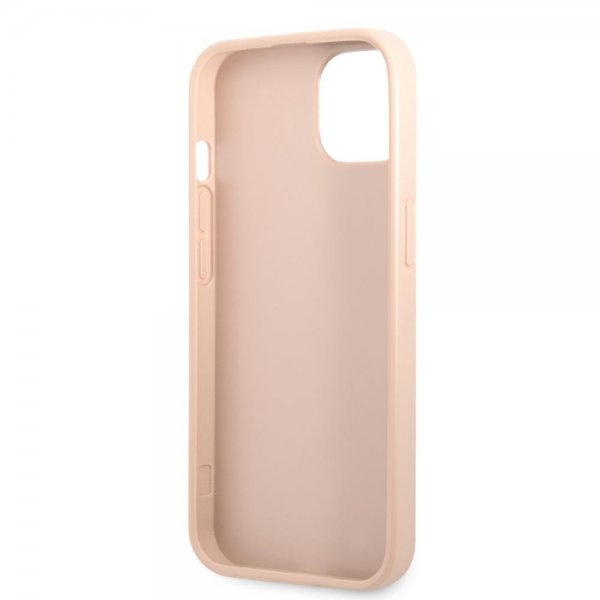 Guess iPhone 13 Mini Skal Printed Stripe Bottom Rosa