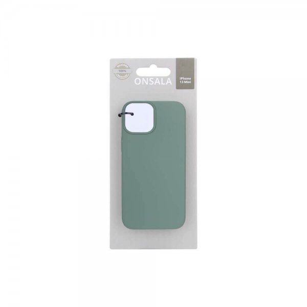 Onsala iPhone 13 Mini Skal Silikon Pine Green