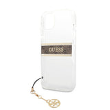 Guess iPhone 13 Mini Skal Stripe Charm Brun