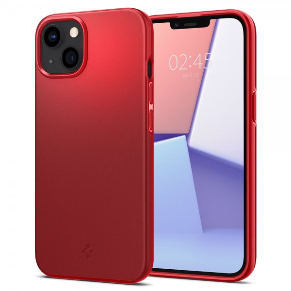 Spigen iPhone 13 Mini Skal Thin Fit Röd