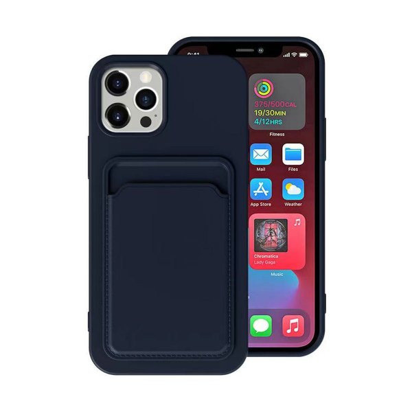 iPhone 13 Skal Korthållare Blå