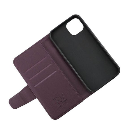 Rvelon iPhone 13 Fodral Utfällbart Kortfack Lila