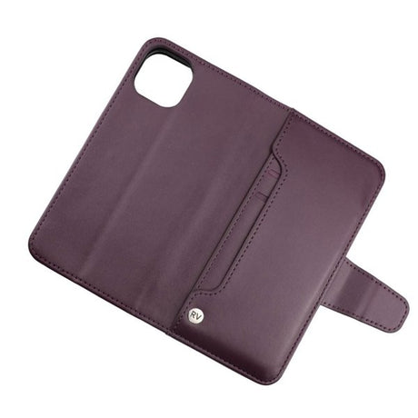 Rvelon iPhone 13 Fodral Utfällbart Kortfack Lila