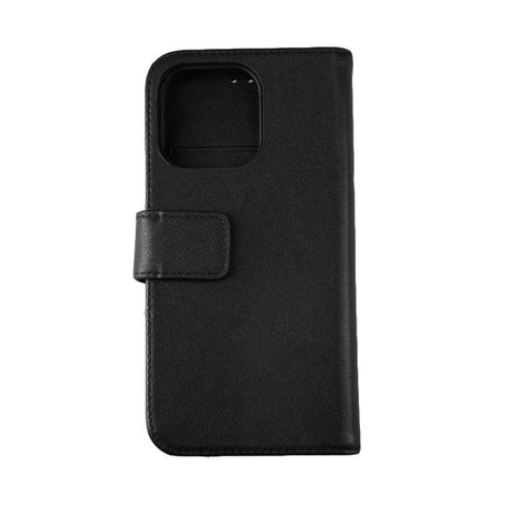 Rvelon iPhone 13 Fodral Äkta läder Kortfack Svart