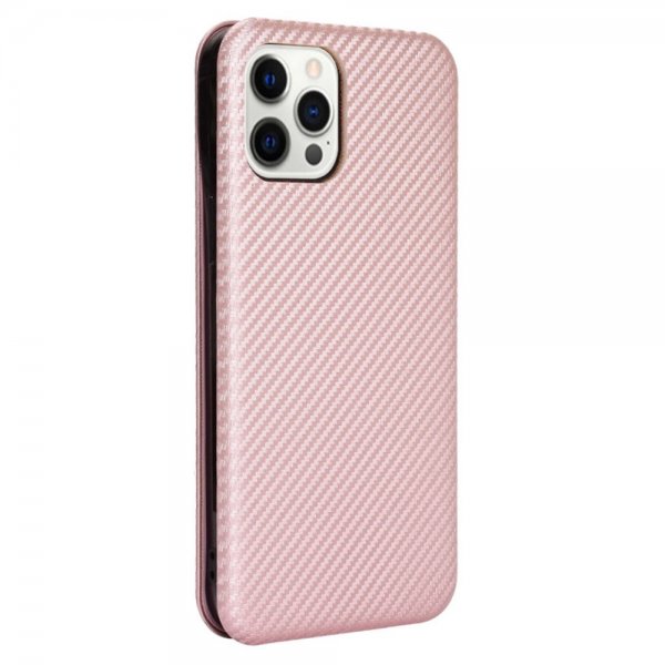 iPhone 13 Pro Fodral Kolfibertextur Roseguld