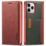 Lc.Imeeke iPhone 13 Pro Fodral Kortfack Utsida Röd