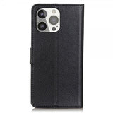 Nordic Covers iPhone 13 Pro Fodral Litchi Raven Black