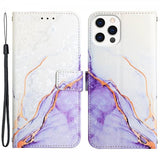 iPhone 13 Pro Fodral Marmor Vit Lila