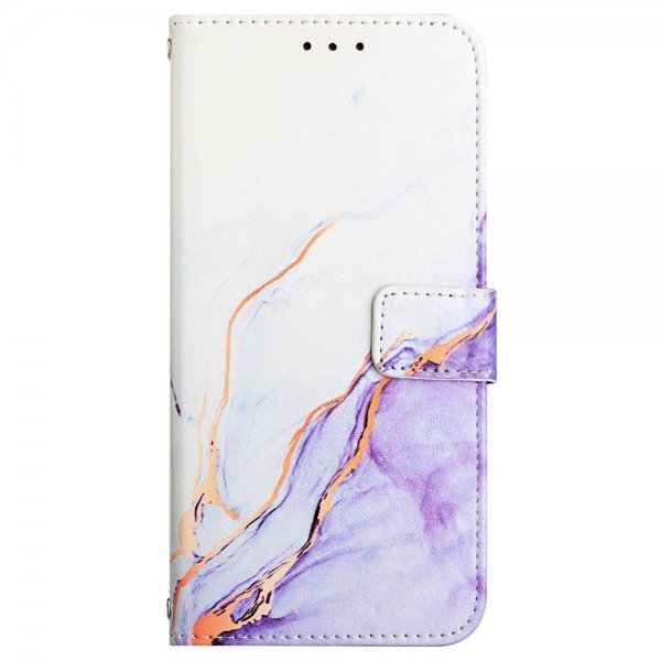 iPhone 13 Pro Fodral Marmor Vit Lila