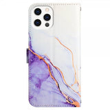 iPhone 13 Pro Fodral Marmor Vit Lila