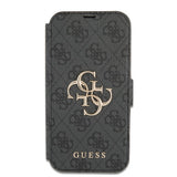 Guess iPhone 13 Pro Fodral Metal Logo Grå