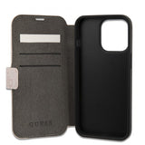 Guess iPhone 13 Pro Fodral Metal Logo Rosa