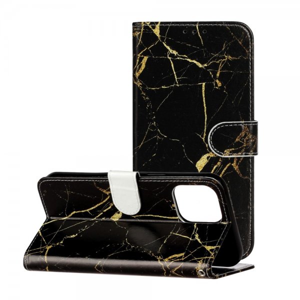 iPhone 13 Pro Fodral Motiv Marmor Guld