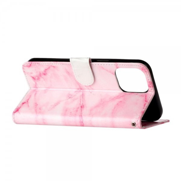 iPhone 13 Pro Fodral Motiv Rosa  Marmor