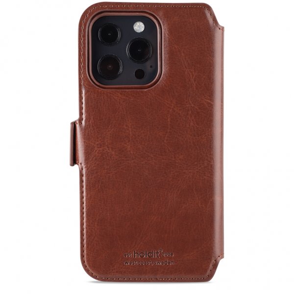 holdit iPhone 13 Pro Fodral Wallet Case Magnet Berlin Dark Brown