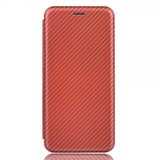 iPhone 13 Pro Max Fodral Kolfibertextur Brun