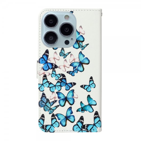 iPhone 13 Pro Max Fodral Motiv Blå Fjärilar